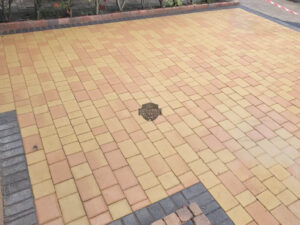 Tegula Paved Driveway with Charcoal Border in Rathcoole, Co. Dublin