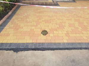 Tegula Paved Driveway with Charcoal Border in Rathcoole, Co. Dublin