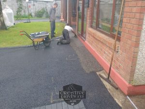 Two Resin Bound Driveways with Charcoal Border in Limerick City